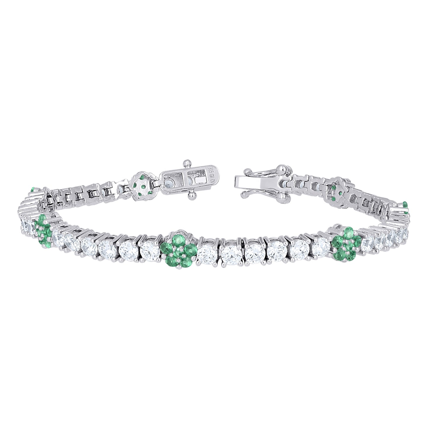 Sterling Silver Womens Round White Cubic-Zirconia Tennis Bracelet 7 Inches– Elegant Jewelry Gift for Birthday, Anniversary, Engagement, Wedding