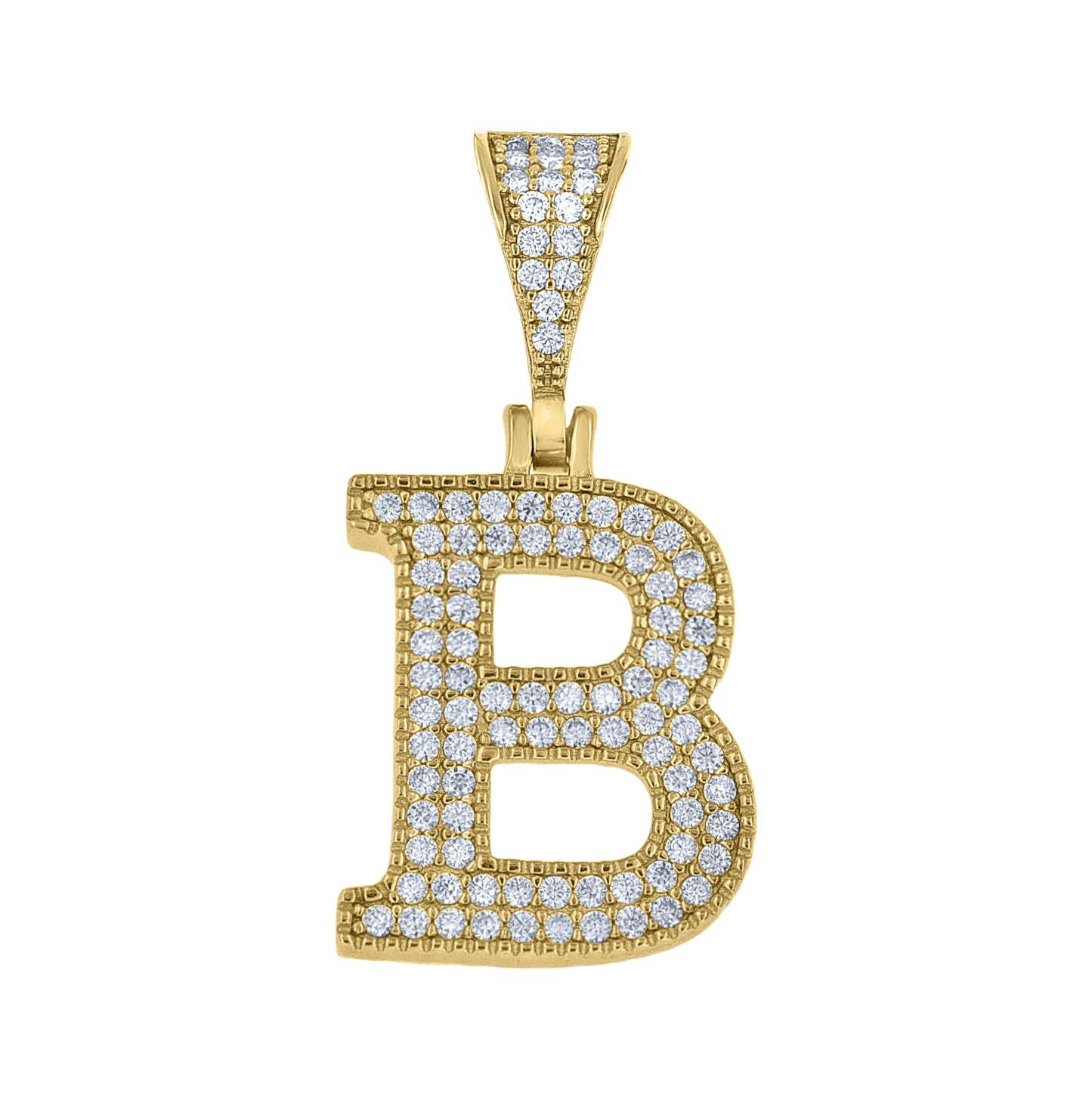 Sterling Silver Unisex Moissanite Initial Letter A Charm Pendant – Elegant Jewelry Gift for Birthday, Anniversary, Engagement, Wedding