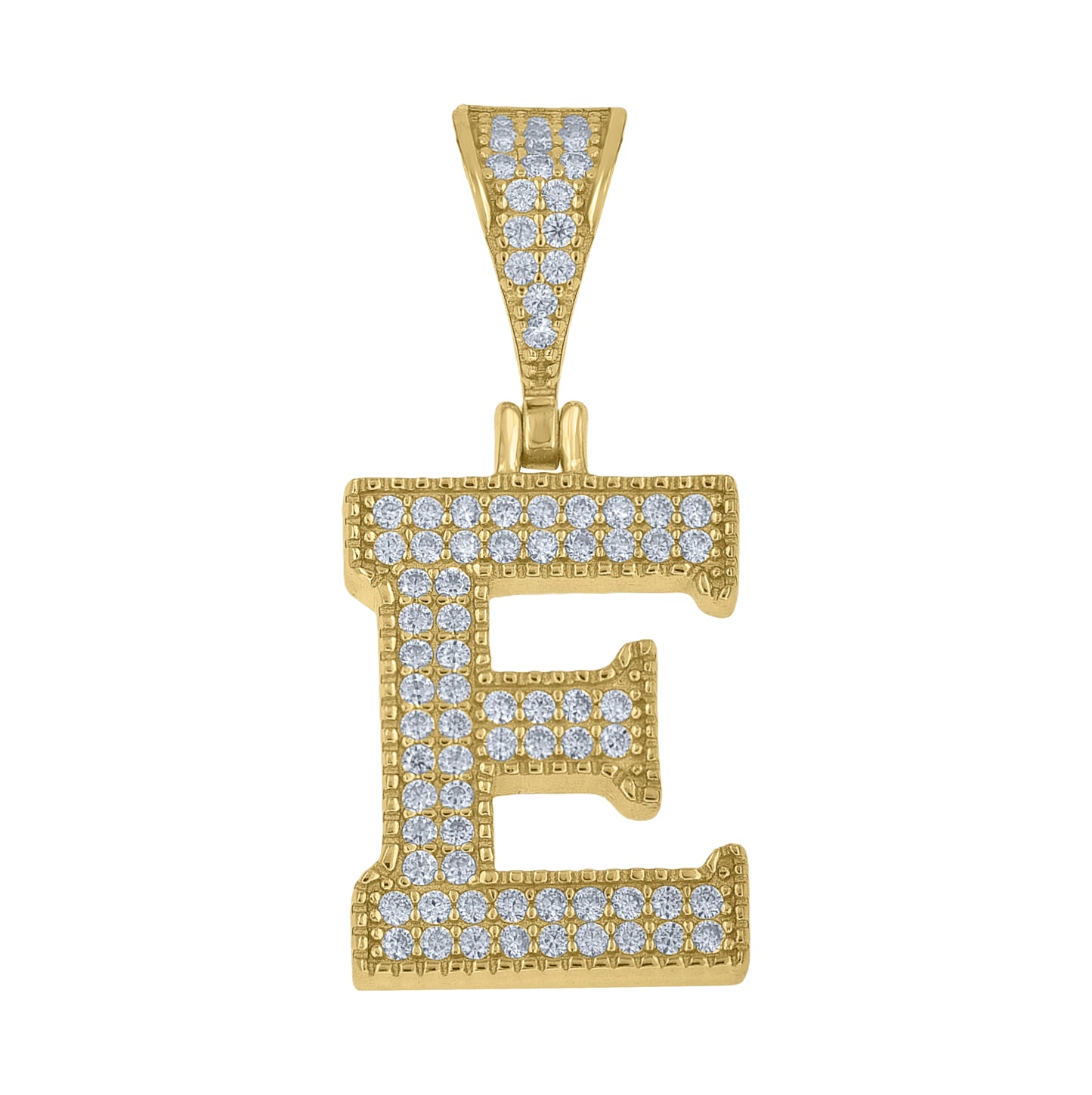 Sterling Silver Unisex Moissanite Initial Letter A Charm Pendant – Elegant Jewelry Gift for Birthday, Anniversary, Engagement, Wedding