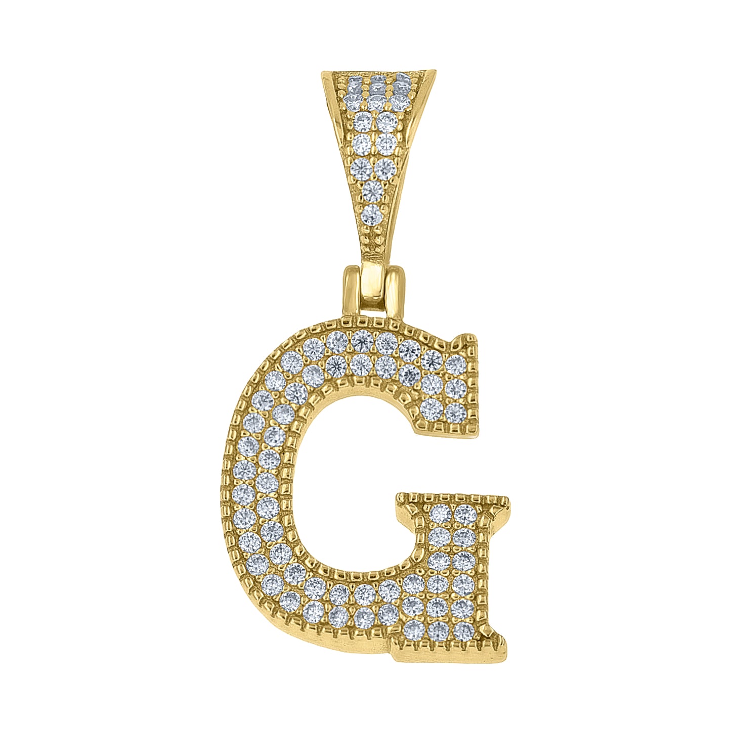 Sterling Silver Unisex Moissanite Initial Letter A Charm Pendant – Elegant Jewelry Gift for Birthday, Anniversary, Engagement, Wedding