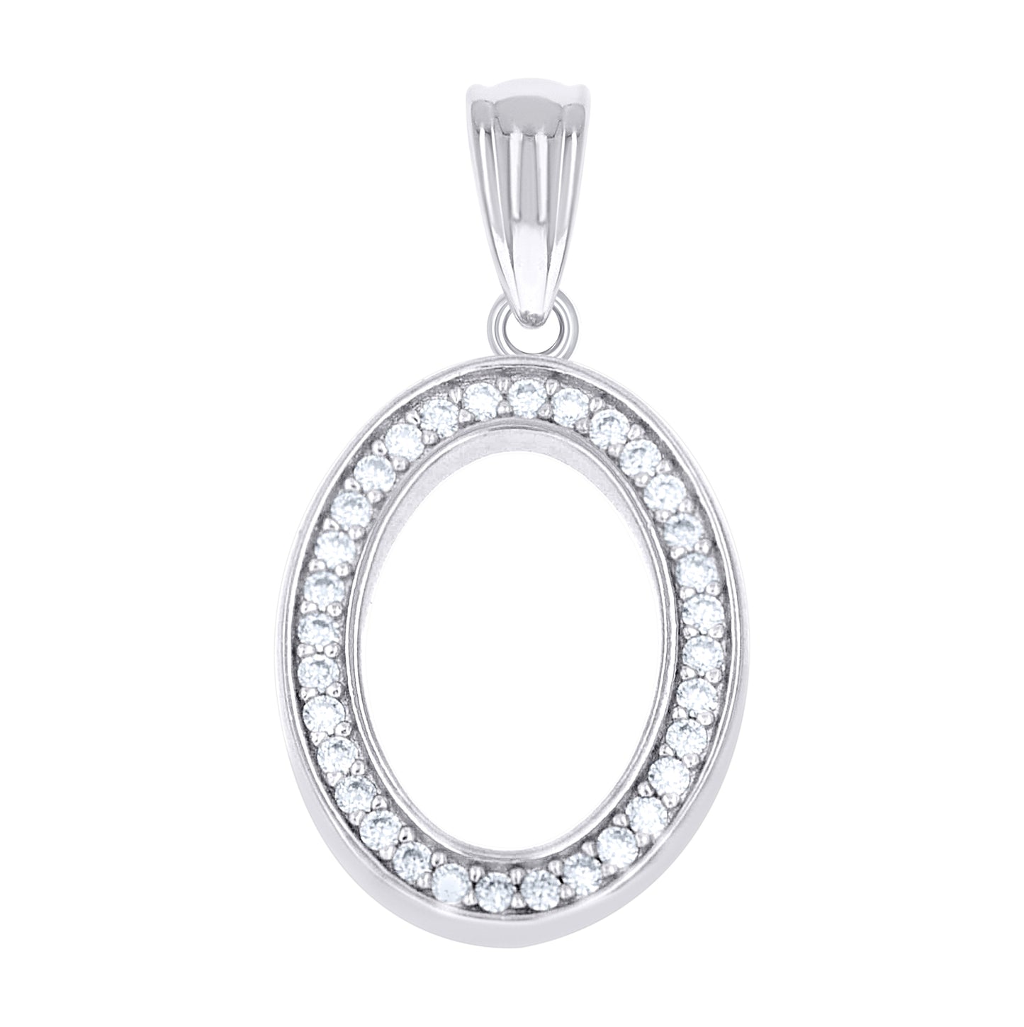 Sterling Silver Unisex Moissanite Initial Alphabet A Charm Pendant – Elegant Jewelry Gift for Birthday, Anniversary, Engagement, Wedding