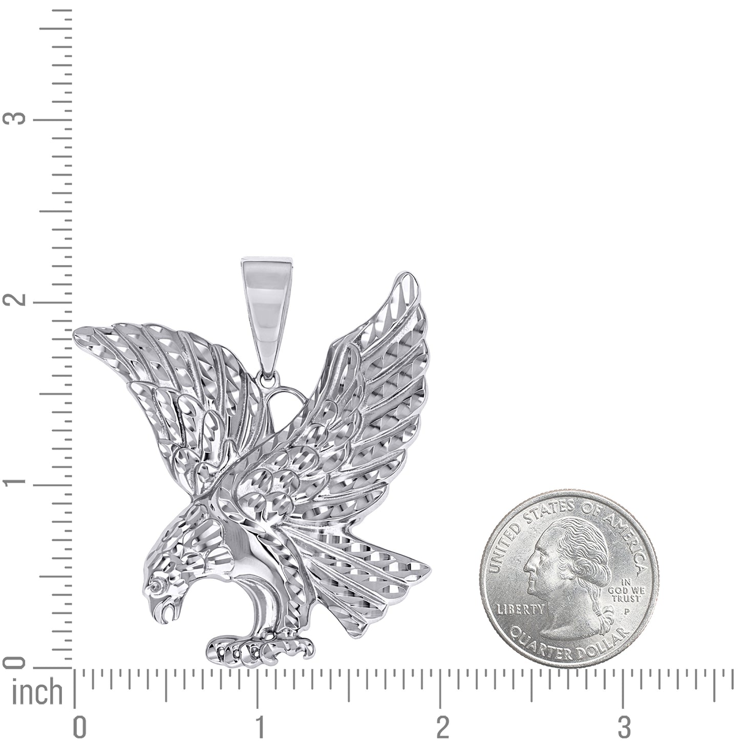 Sterling Silver Unisex Eagle Fashion Charm Pendant – Elegant Jewelry Gift for Birthday, Anniversary, Engagement, Wedding
