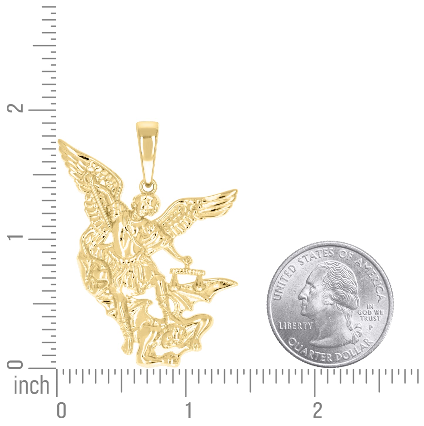 Sterling Silver Men St. Michael Religious Charm Pendant – Elegant Jewelry Gift for Birthday, Anniversary, Engagement, Wedding