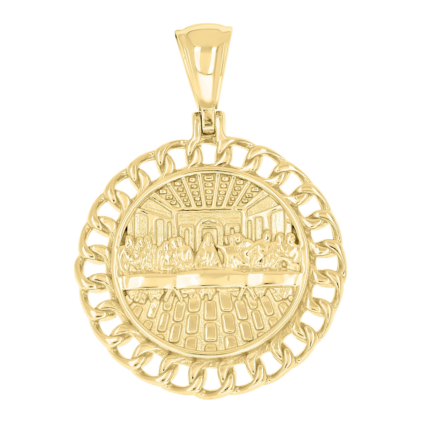 Sterling Silver Men Last Supper Religious Charm Pendant – Elegant Jewelry Gift for Birthday, Anniversary, Engagement, Wedding