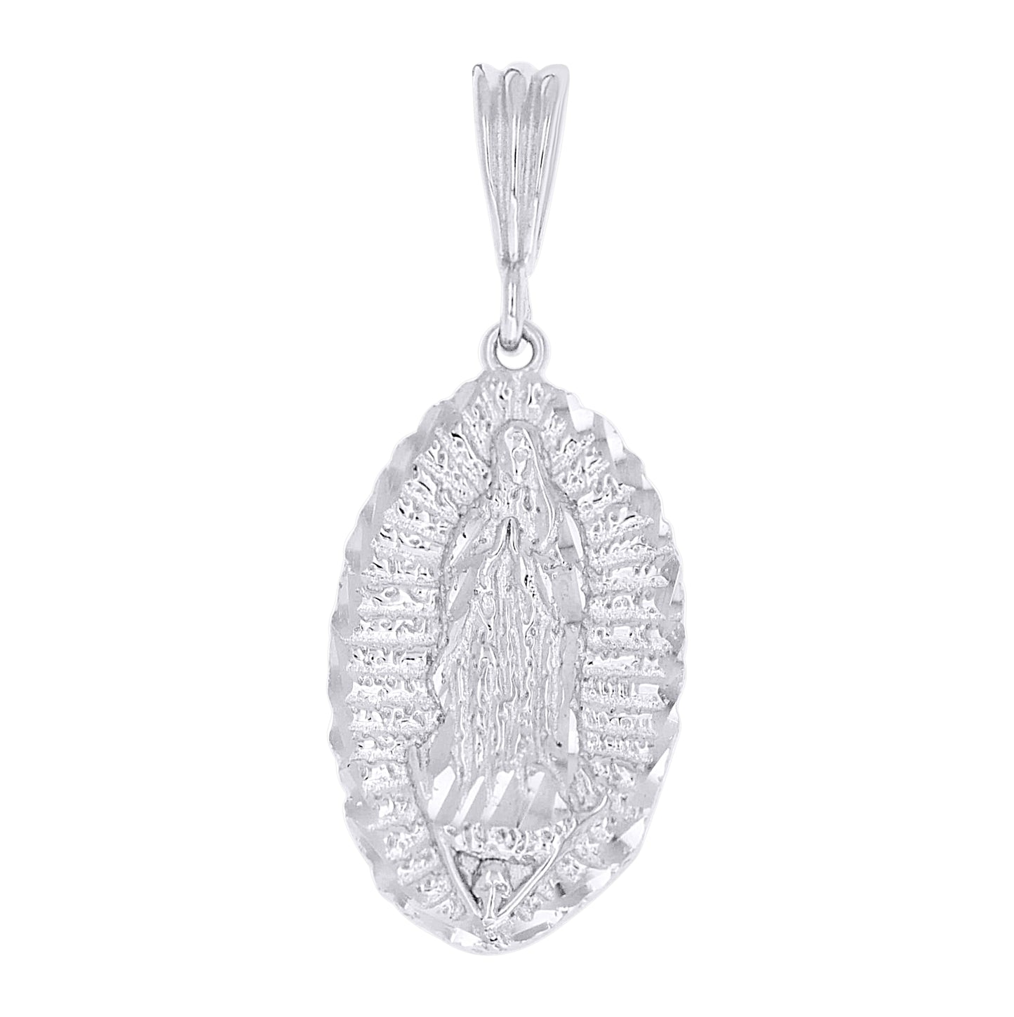 Sterling Silver Men Guadalupe Religious Charm Pendant – Elegant Jewelry Gift for Birthday, Anniversary, Engagement, Wedding