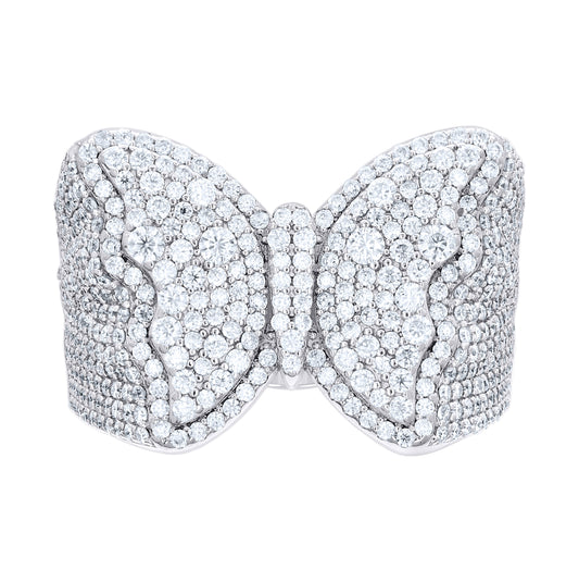 Sterling Silver Womens Cubic-Zirconia Butterfly Fashion Ring Size 10– Elegant Jewelry Gift for Birthday, Anniversary, Engagement, Wedding