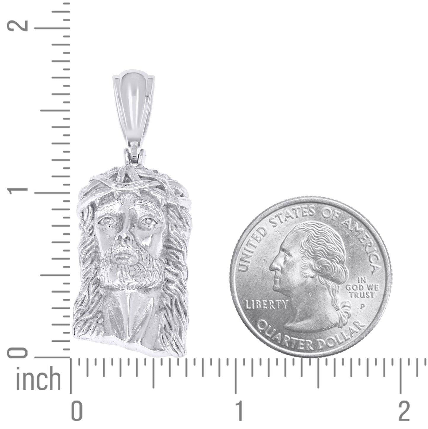 Sterling Silver Men Jesus Religious Charm Pendant – Elegant Jewelry Gift for Birthday, Anniversary, Engagement, Wedding