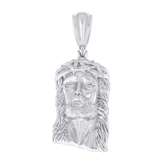 Sterling Silver Men Jesus Religious Charm Pendant – Elegant Jewelry Gift for Birthday, Anniversary, Engagement, Wedding