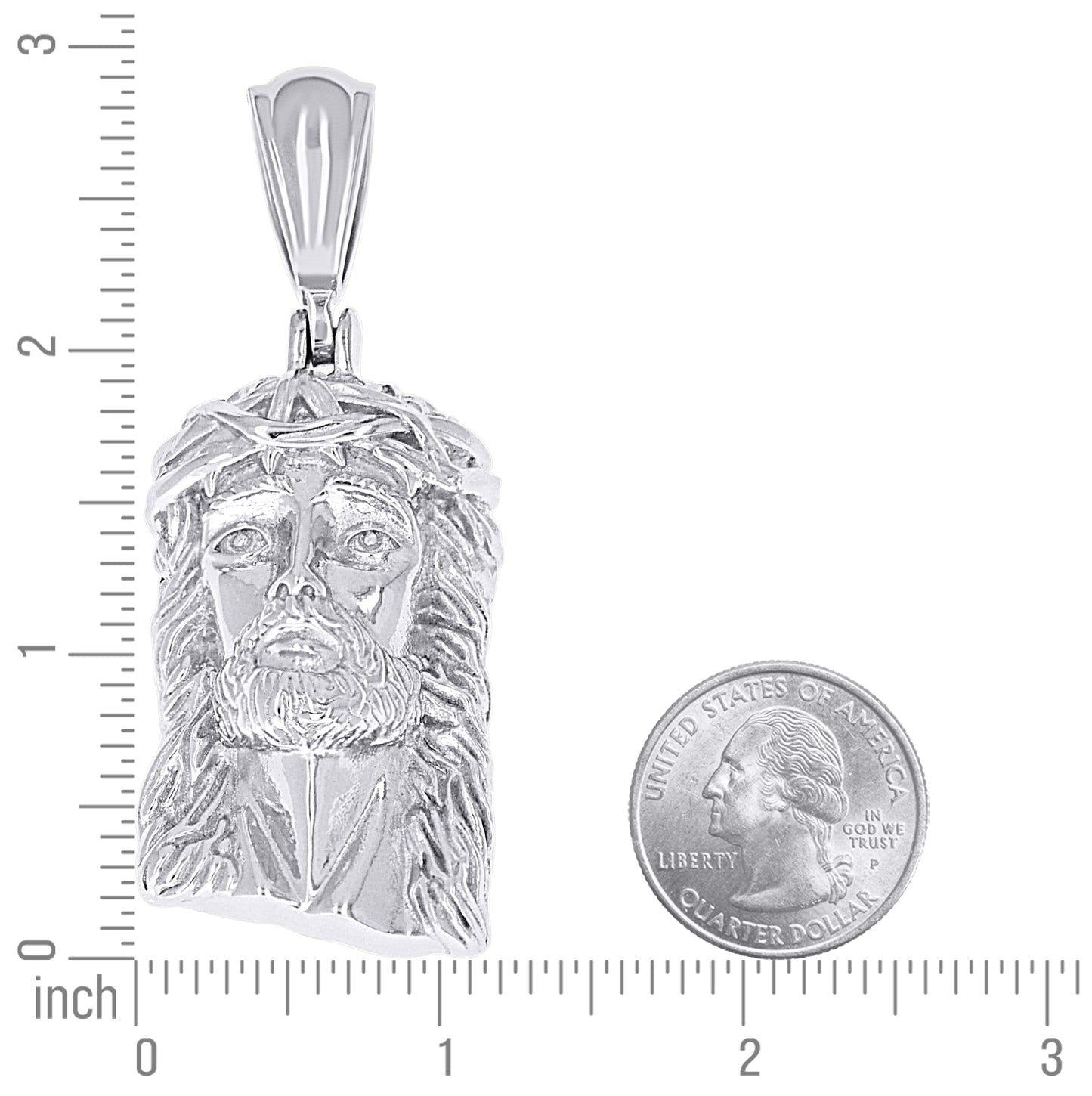 Sterling Silver Men Jesus Religious Charm Pendant – Elegant Jewelry Gift for Birthday, Anniversary, Engagement, Wedding
