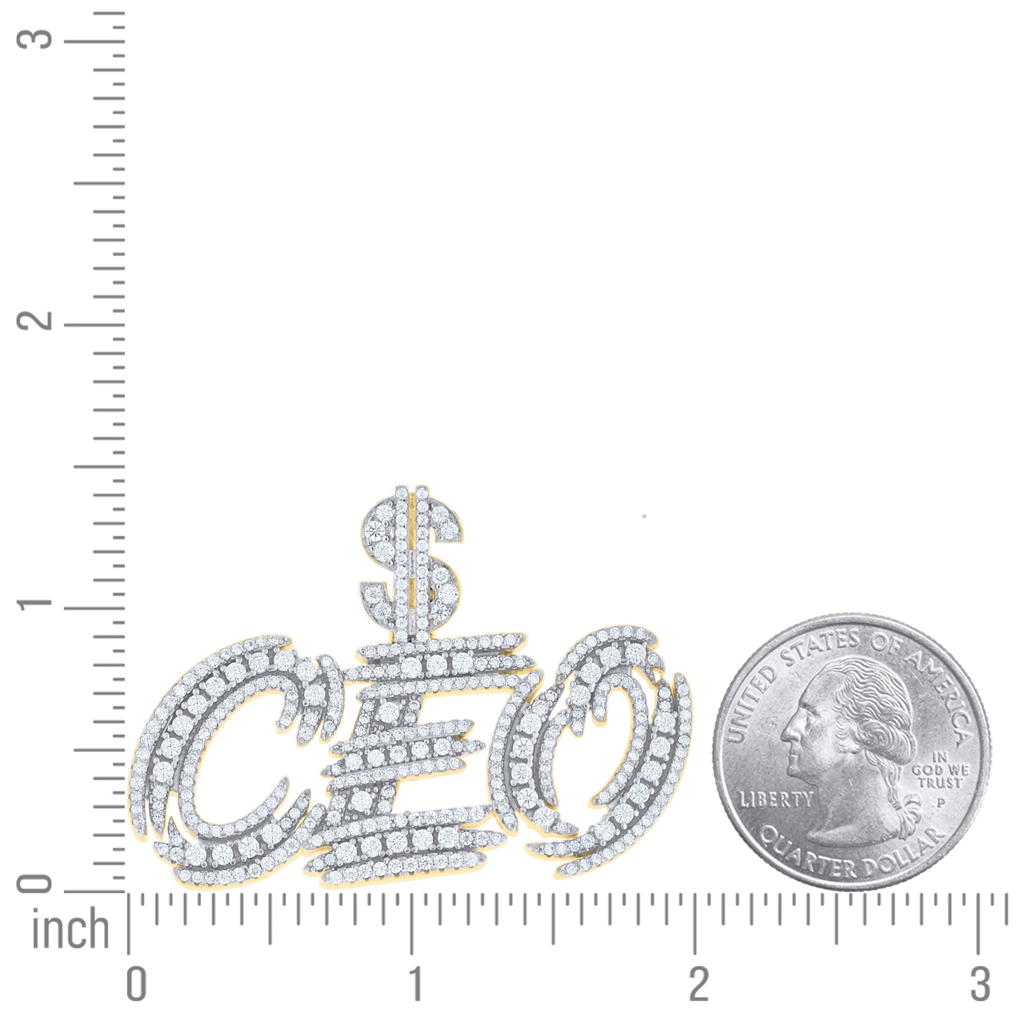 Sterling Silver Mens Moissanite Dollar Sign CEO Talking Fashion Pendant – Elegant Jewelry Gift for Birthday, Anniversary, Engagement, Wedding
