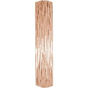 10K Yellow Or White Or Rose Gold Tree Bark-Inspired Comfort-Fit Flat Band