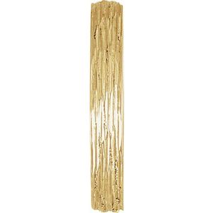 14K Yellow Or White Or Rose Gold Or Sterling Silver Or Platinum Tree Bark-Inspired Comfort-Fit Flat Band