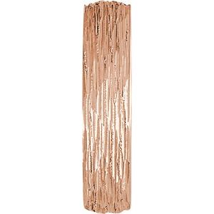 10K Yellow Or White Or Rose Gold Tree Bark-Inspired Comfort-Fit Flat Band