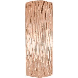 14K Yellow Or White Or Rose Gold Or Sterling Silver Or Platinum Tree Bark-Inspired Comfort-Fit Flat Band