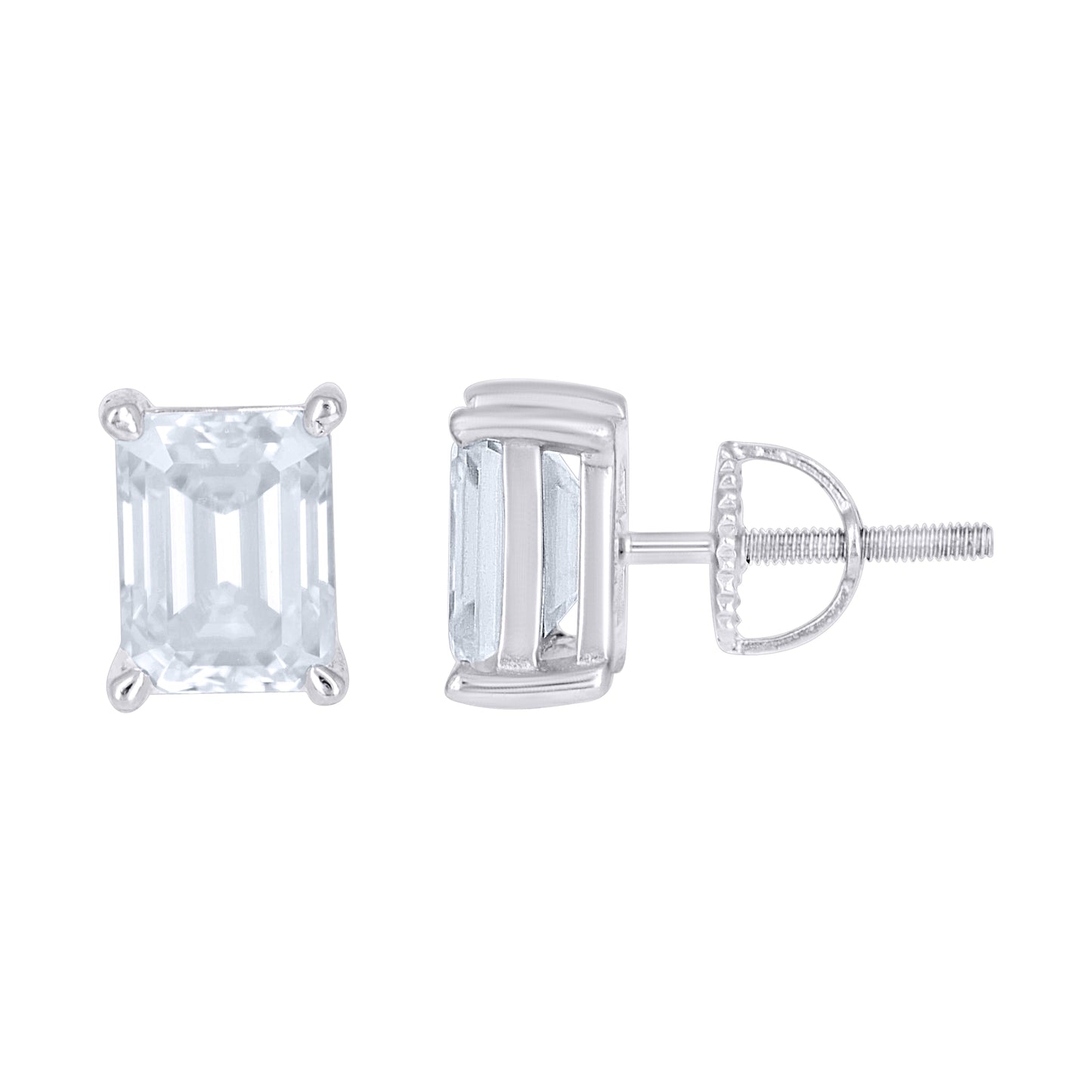 925 Sterling Silver Moissanite Stud Earrings – Elegant Jewelry Gift for Birthday, Anniversary, Engagement, Wedding