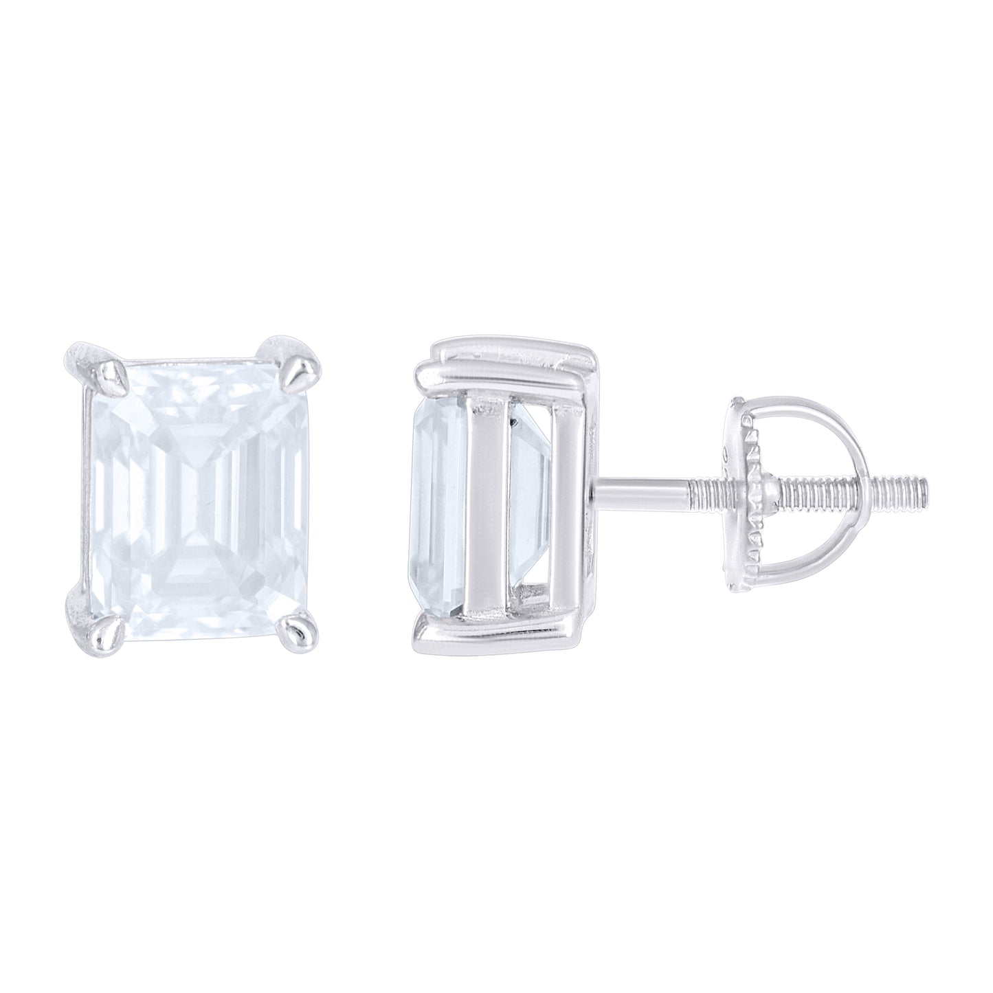 925 Sterling Silver Moissanite Stud Earrings – Elegant Jewelry Gift for Birthday, Anniversary, Engagement, Wedding