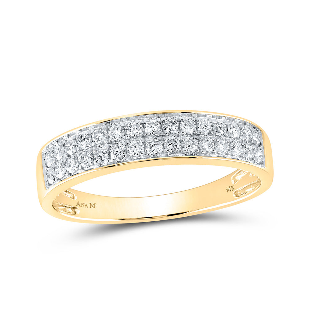 14K Yellow Or White Gold  His Hers Round Diamond Cluster Matching Wedding Set 1-3/4 Cttw, Womens Size: 5-10, Mens Size: 7-13