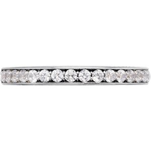14K White Gold Square 4.5 X 4.5 Mm Si2-Si3, Gh :: 1/4 Ctw Polished 1/4 Ctw Natural Diamond Band Size 7