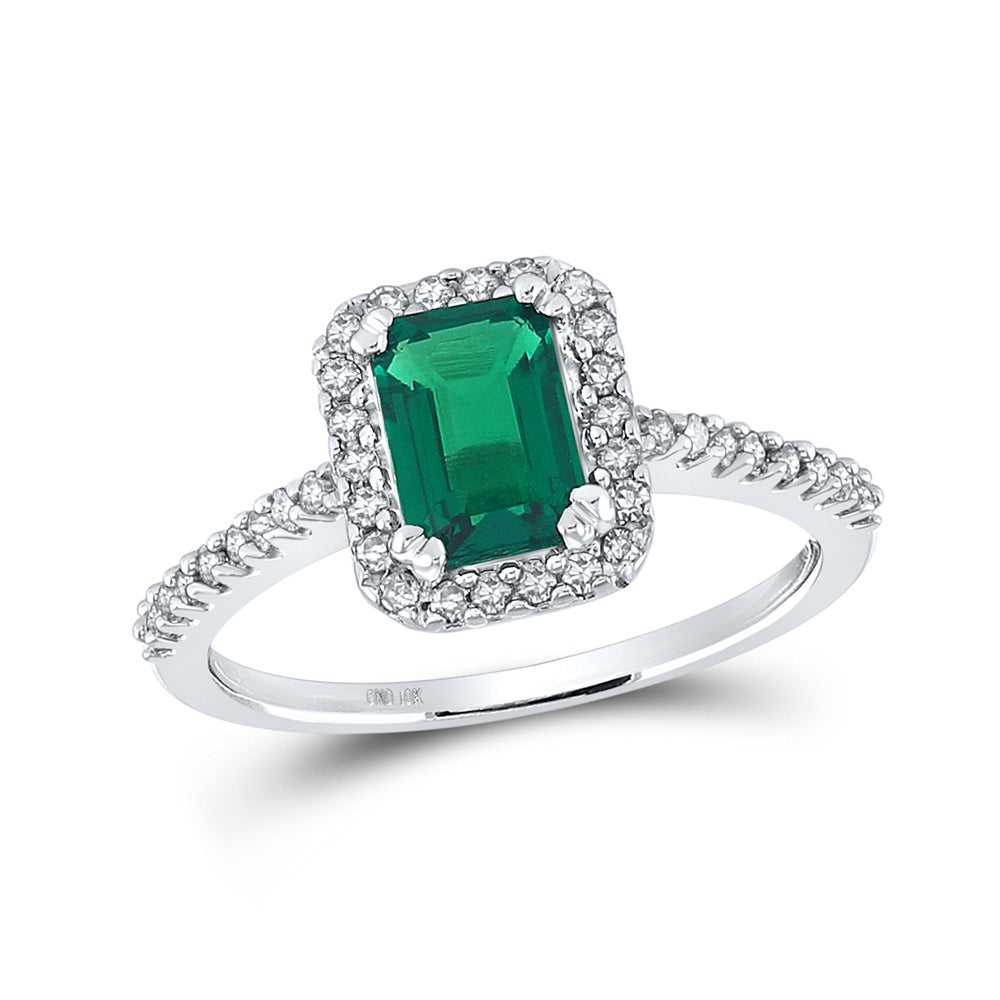 10K Yellow Or White Or Rose Gold Womens Synthetic Diamond Solitaire Ring, Womens Size: 5-10