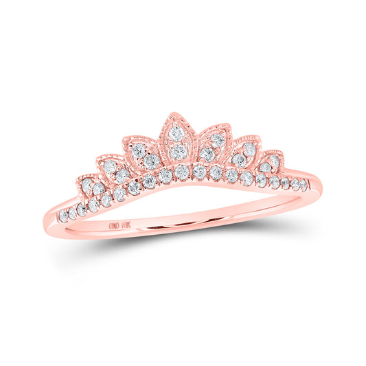 10K Yellow Or White Or Rose Gold Womens Round Diamond Enhancer Wedding Band , Womens Size: 5-10