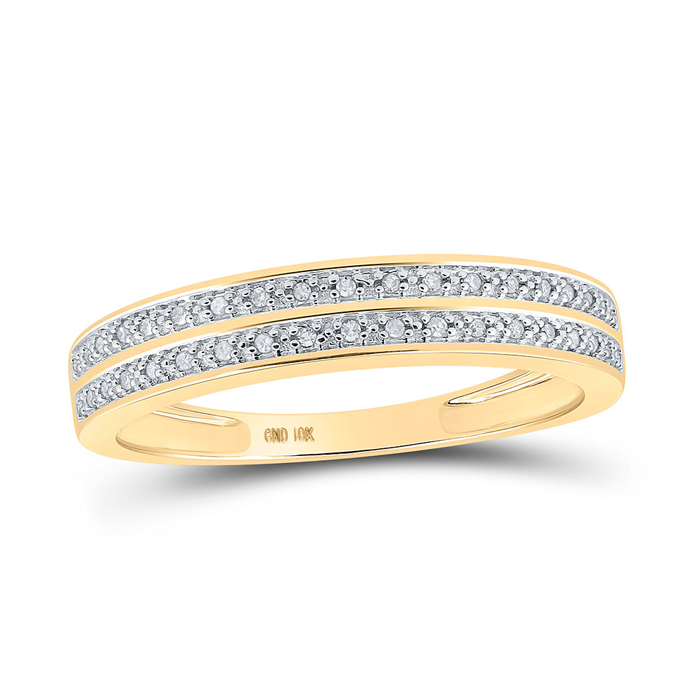 10K Yellow Gold His Hers Round Diamond Cluster Matching Wedding Set 3/8 Cttw, Womens Size: 5-10, Mens Size: 7-13