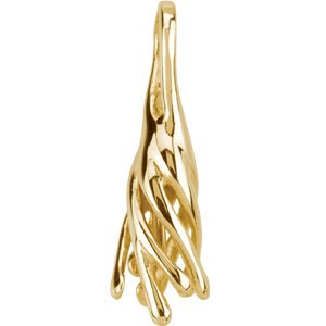 14K Yellow Gold Pearl Pendant Mounting For Pearl