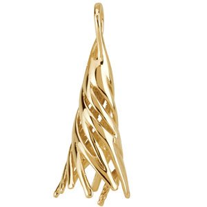 14K Yellow Gold Round 8.0-8.5 Mm Pendant Mounting For Pearl