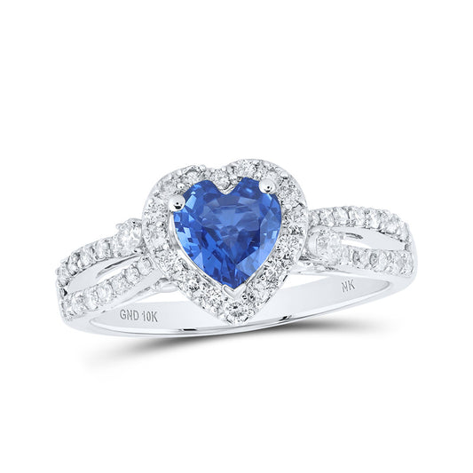10K Yellow Or White Or Rose Gold Womens Heart Diamond Fashion Ring, Womens Size: 5-10