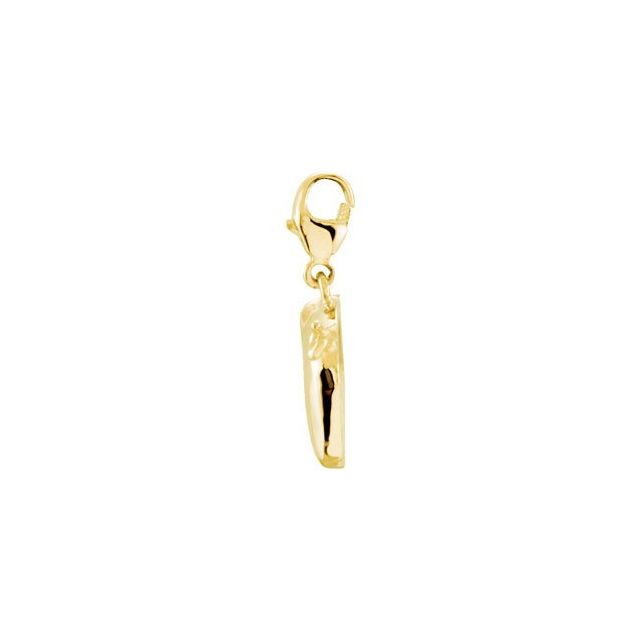 14K Yellow Gold 12.8 X 15.5 Mm Polished Pig Charm/Pendant