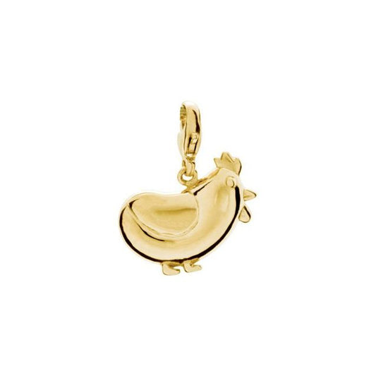 14K Yellow Gold 13.4 X 14.7 Mm Polished Hen Charm/Pendant