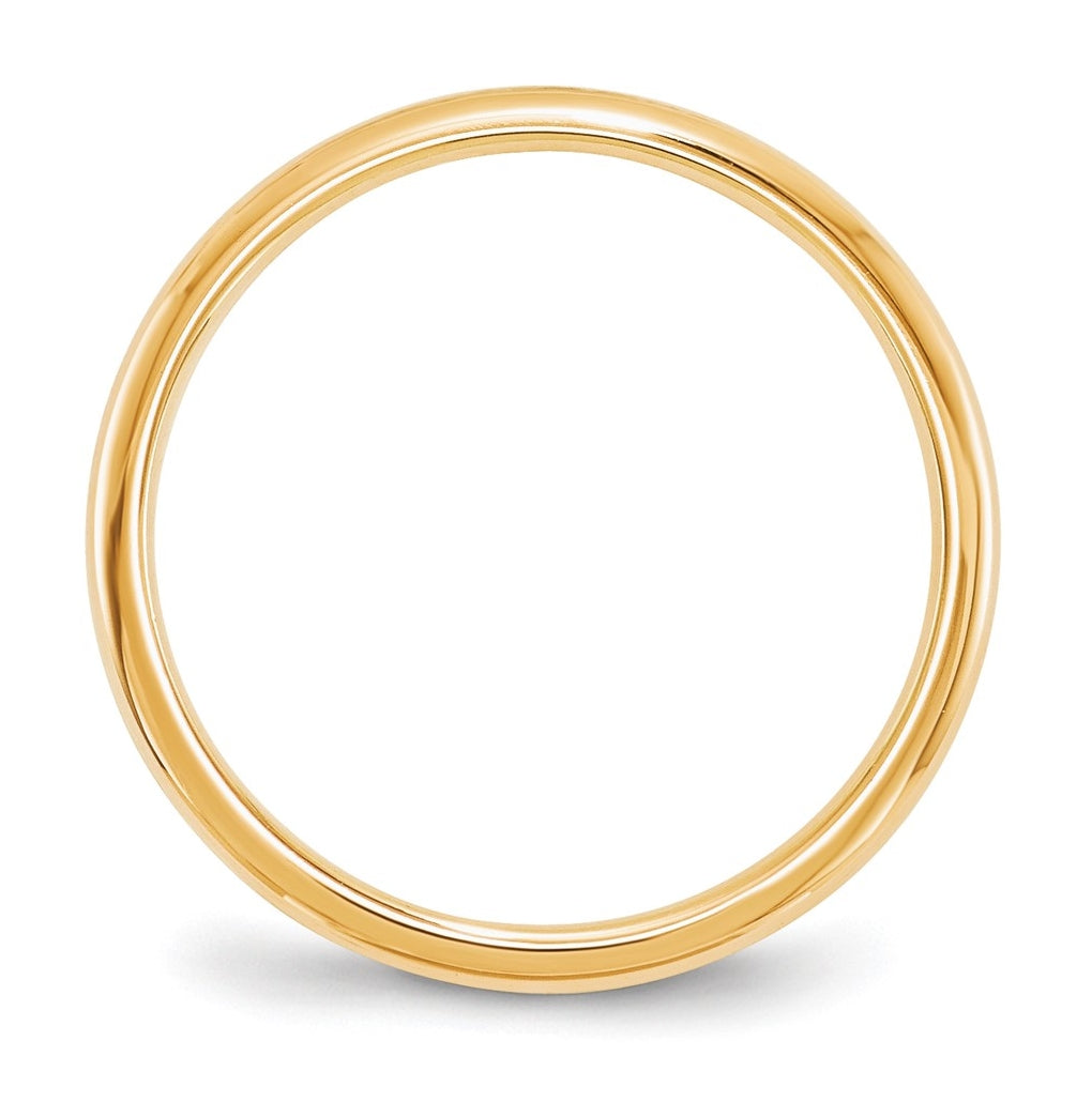 10k Yellow Or White Gold Standard Weight Comfort Fit Wedding Band