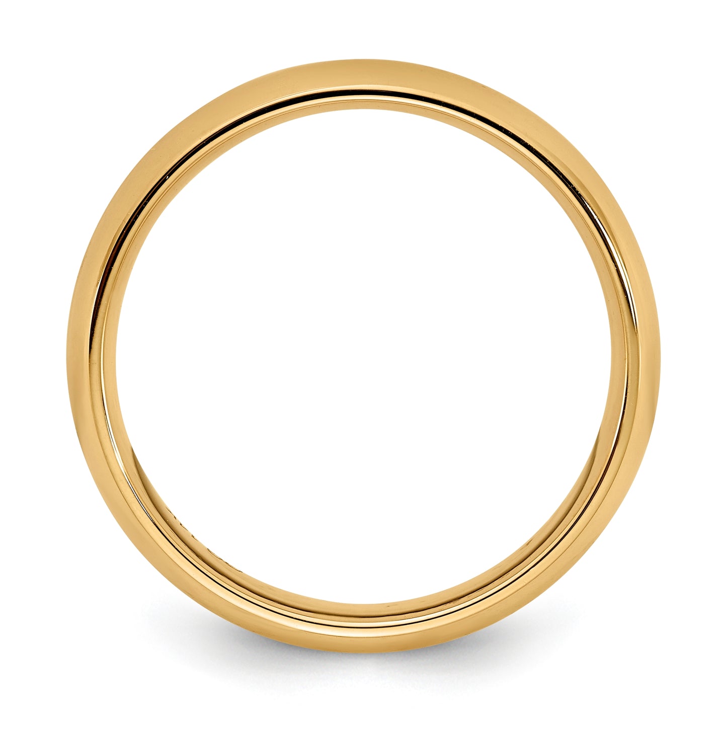 10k Yellow Gold 3mm Standard Weight Comfort Fit Wedding Band Size 4.5