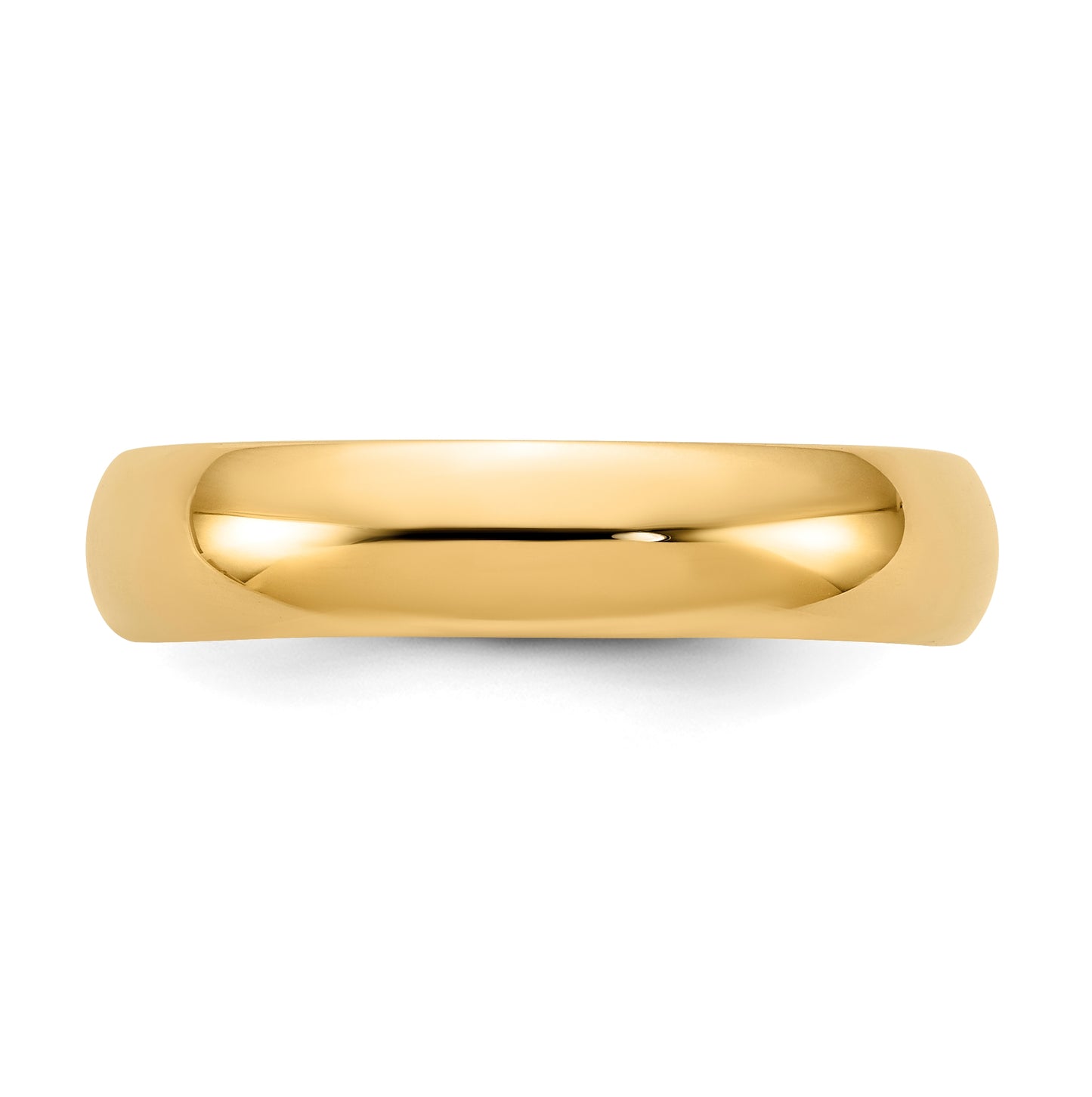 10k Yellow Gold 5mm Standard Weight Comfort Fit Wedding Band Size 5