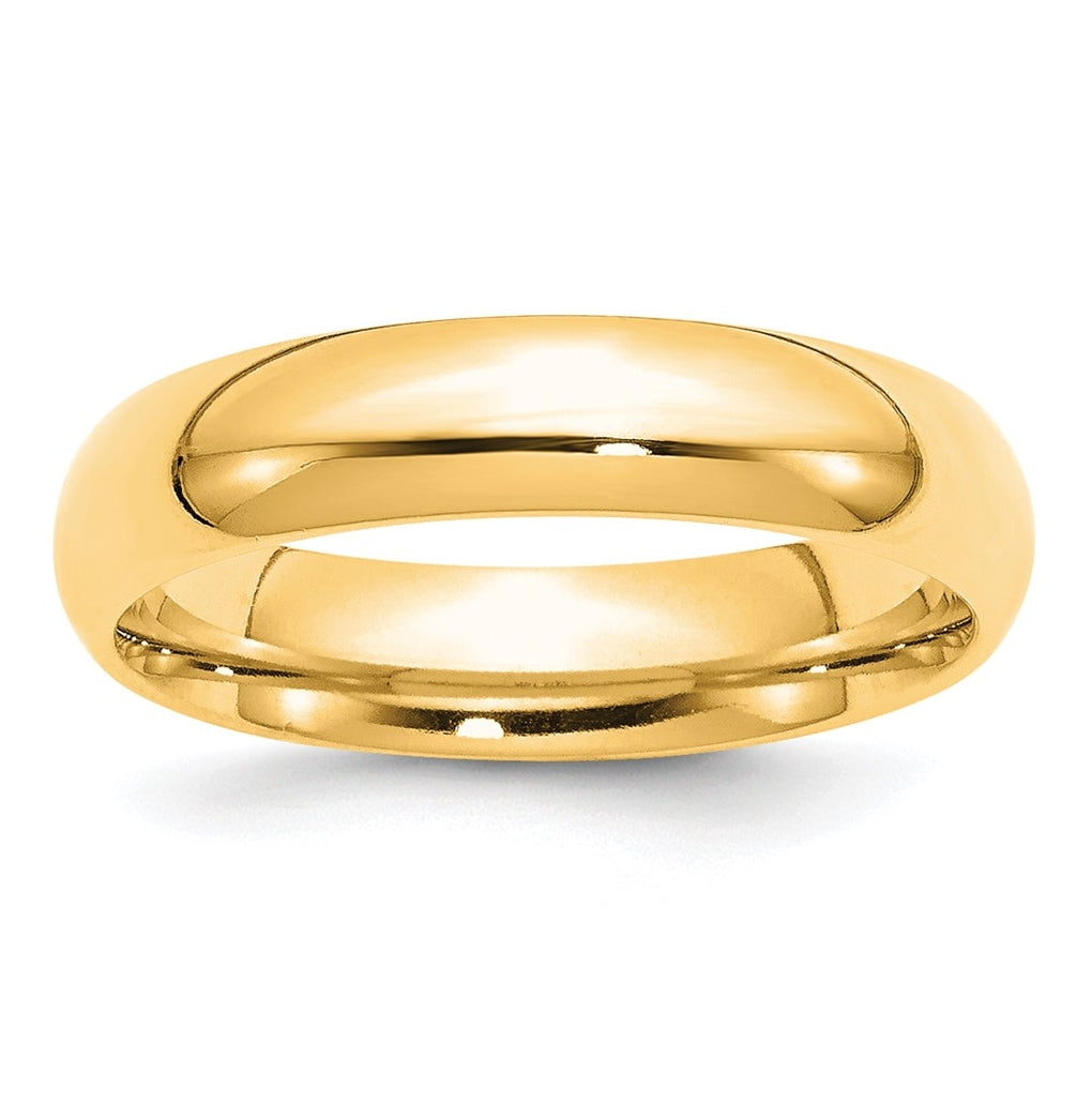 10k Yellow Or White Gold Standard Weight Comfort Fit Wedding Band