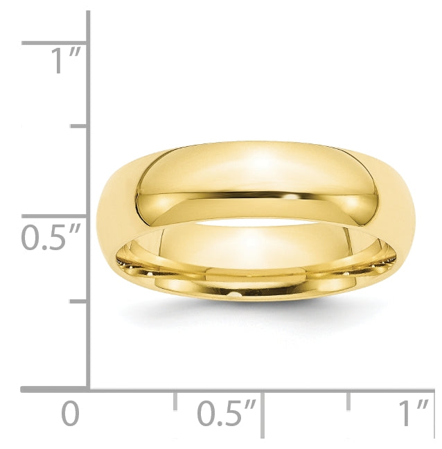 10k Yellow Or White Gold Standard Weight Comfort Fit Wedding Band