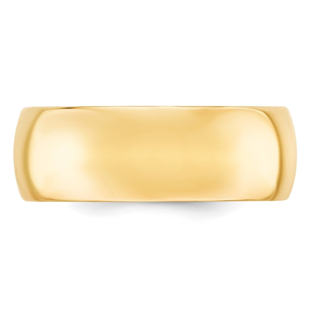 10k Yellow Or White Gold Standard Weight Comfort Fit Wedding Band