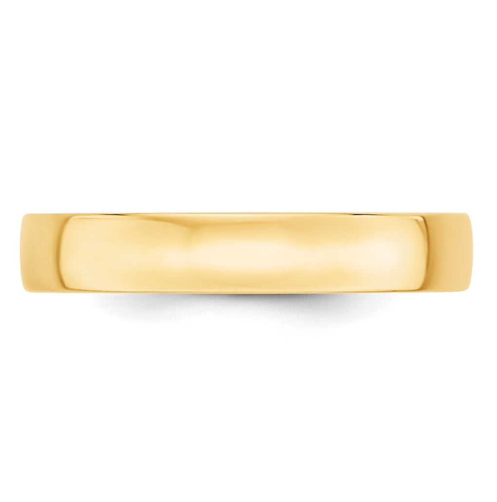 10k Yellow Or White Gold Lightweight Comfort Fit Wedding Band