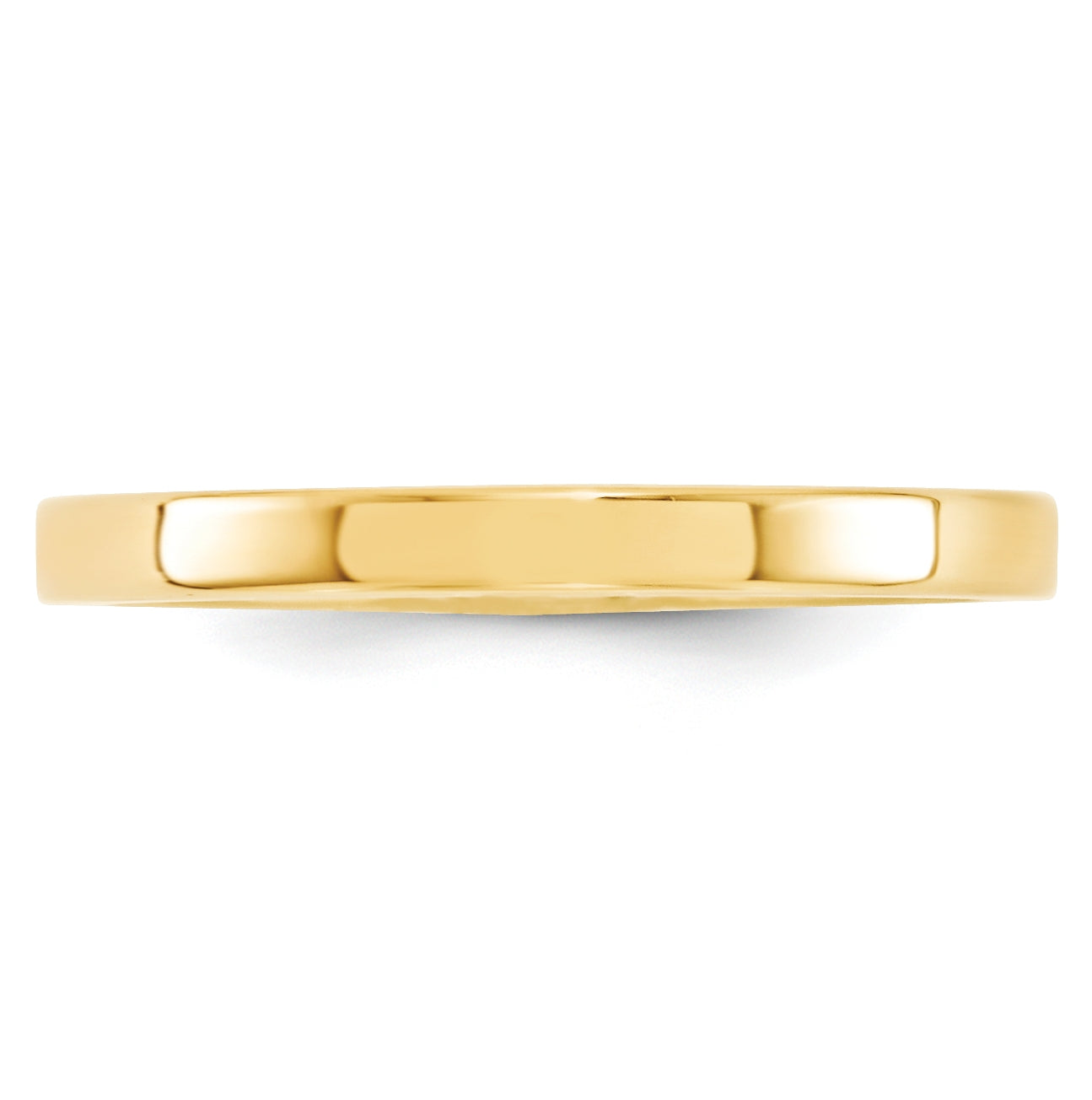 10K Yellow Or White Gold Standard Weight Flat Comfort Fit Wedding Band