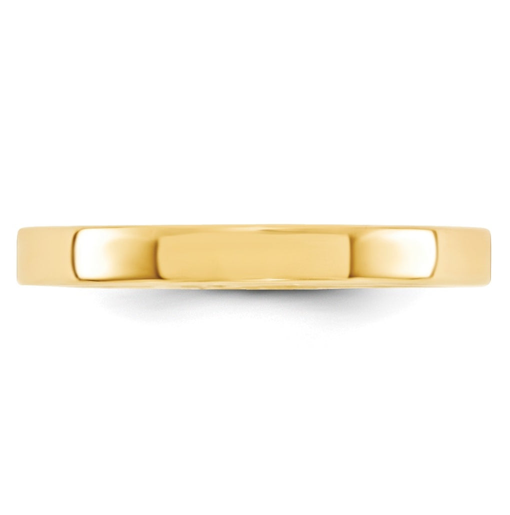 10K Yellow Or White Gold Standard Weight Flat Comfort Fit Wedding Band