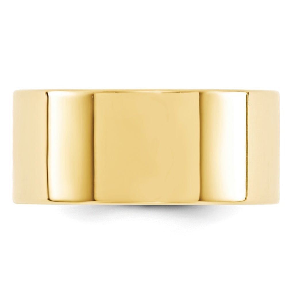 10K Yellow Or White Gold Standard Weight Flat Comfort Fit Wedding Band