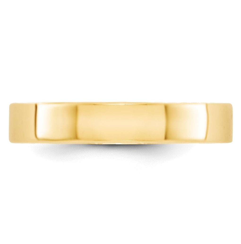 10k Yellow Or White Or Rose Gold Lightweight Flat Wedding Band