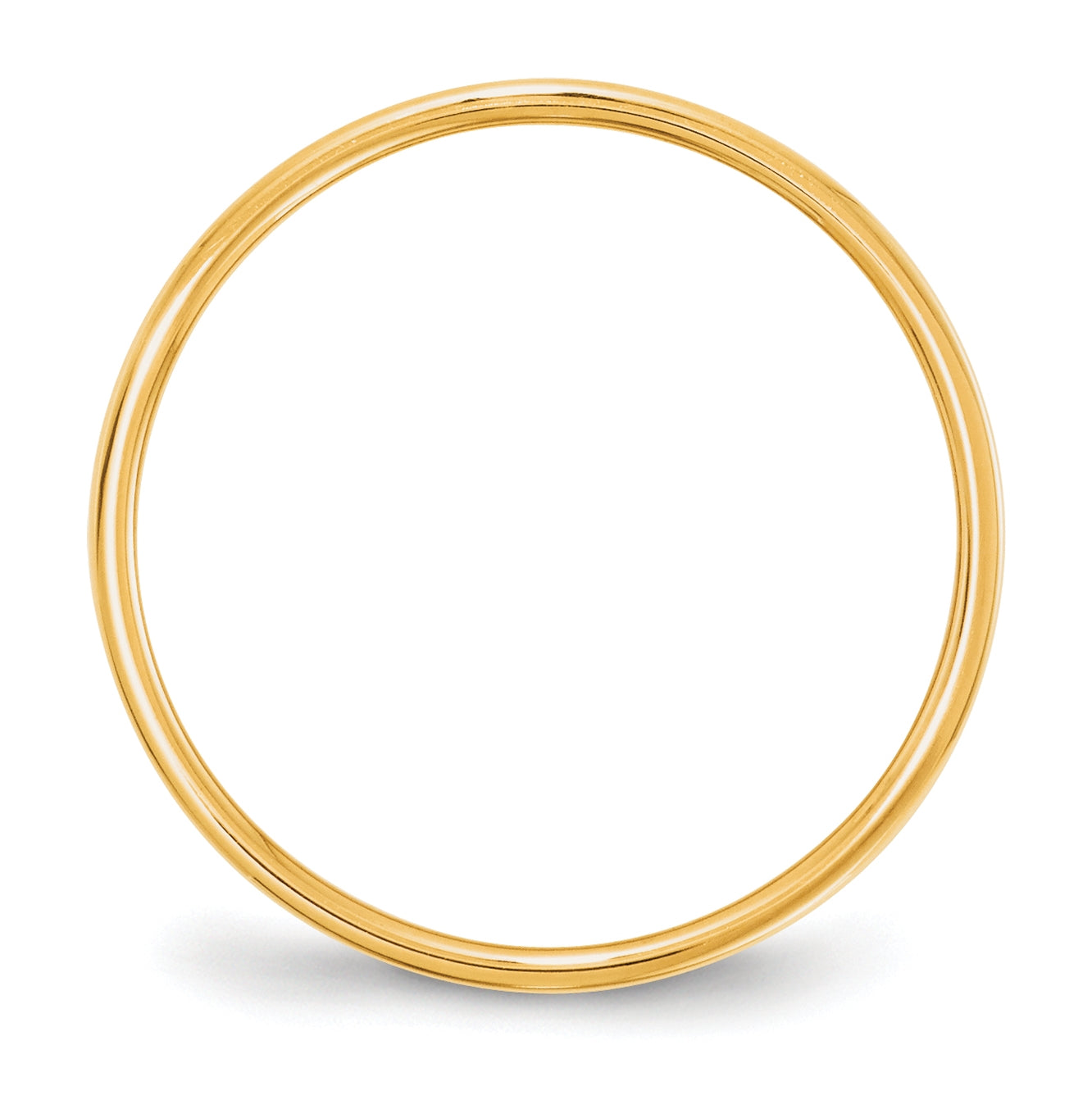 10k Yellow Gold 5mm Lightweight Flat Wedding Band Size 5