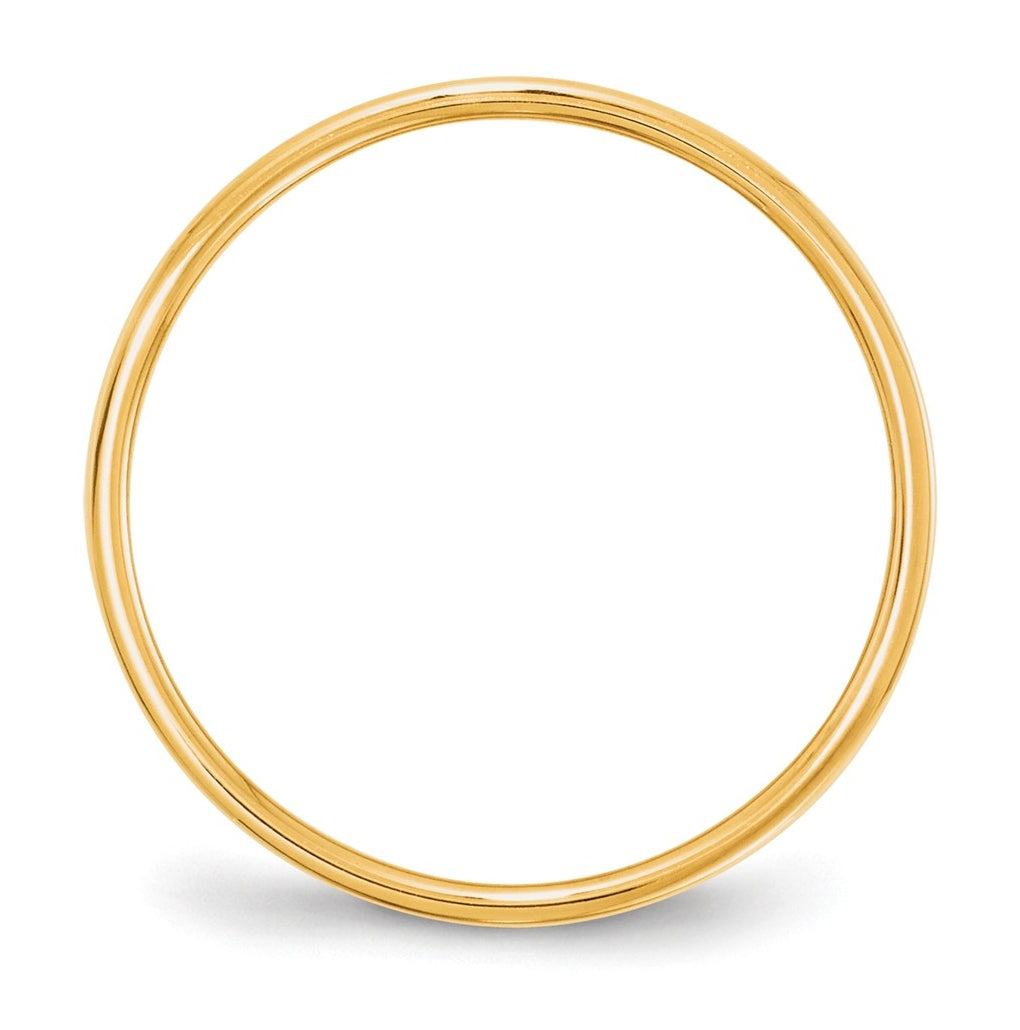 10k Yellow Or White Or Rose Gold Lightweight Flat Wedding Band