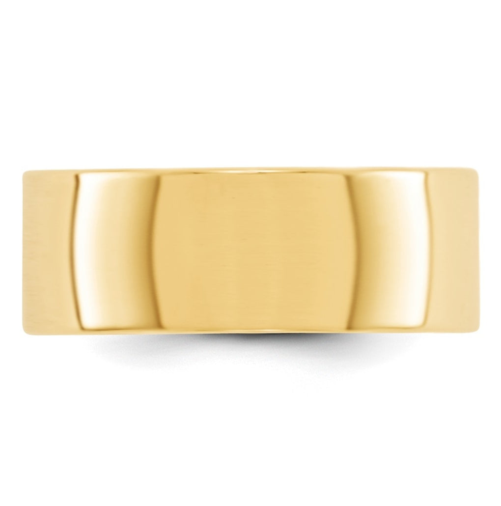 10k Yellow Or White Or Rose Gold Lightweight Flat Wedding Band