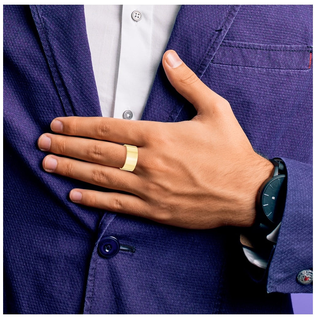 10k Yellow Or White Or Rose Gold Lightweight Flat Wedding Band