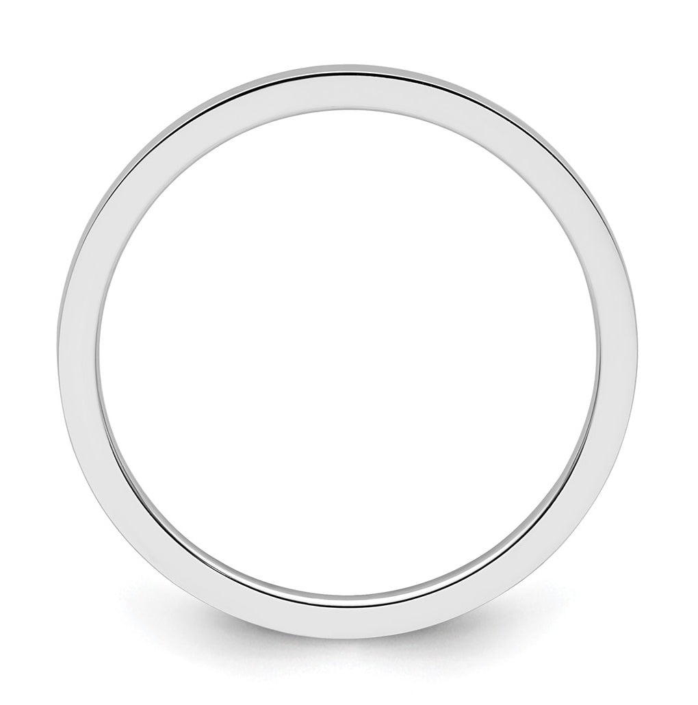 10k Yellow Or White Or Rose Gold 1.2mm Flat Polished Stackable Band