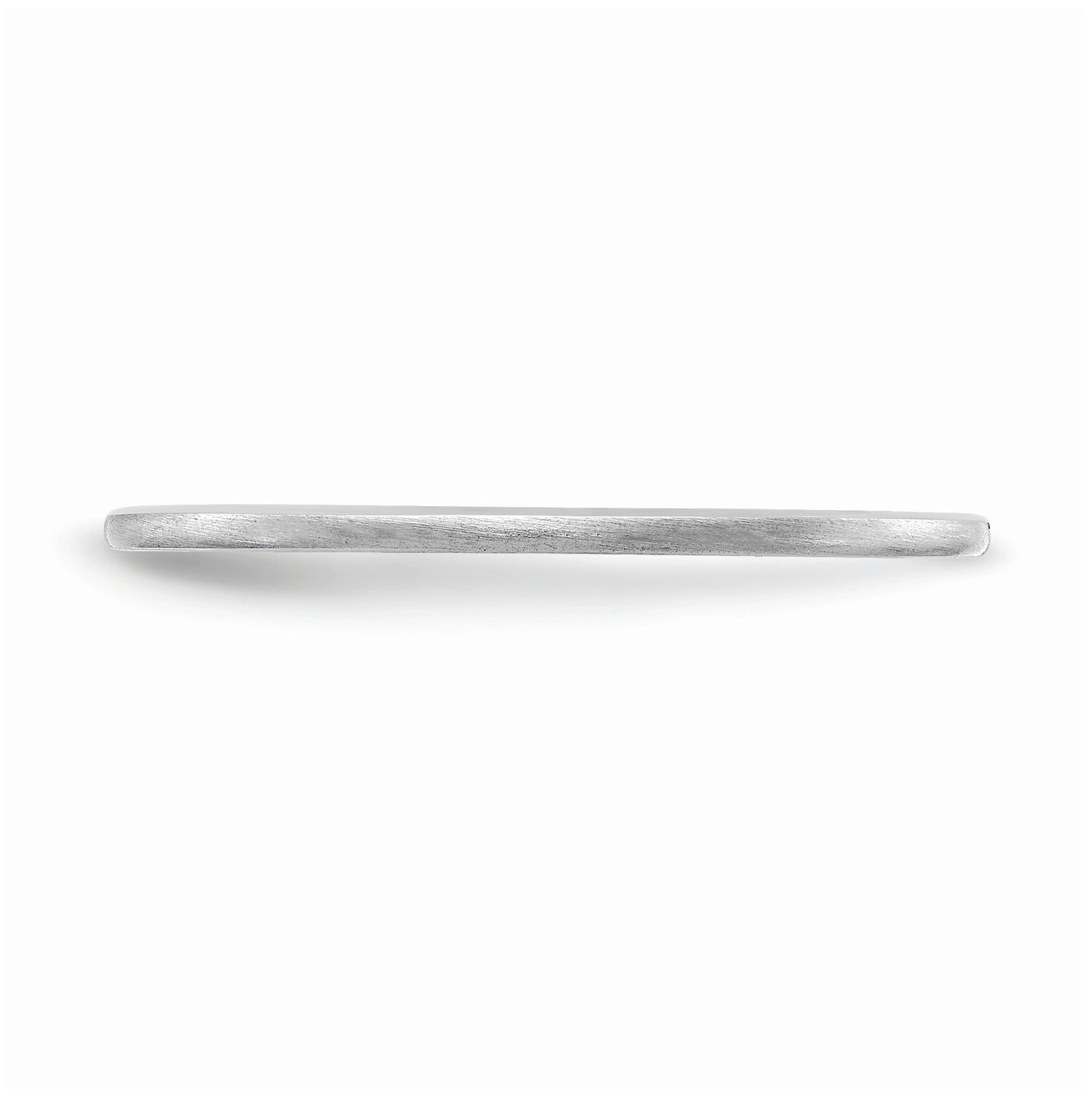 10K Yellow Or White Or Rose Gold 1.2mm Half Round Satin Stackable Band Size 4.5