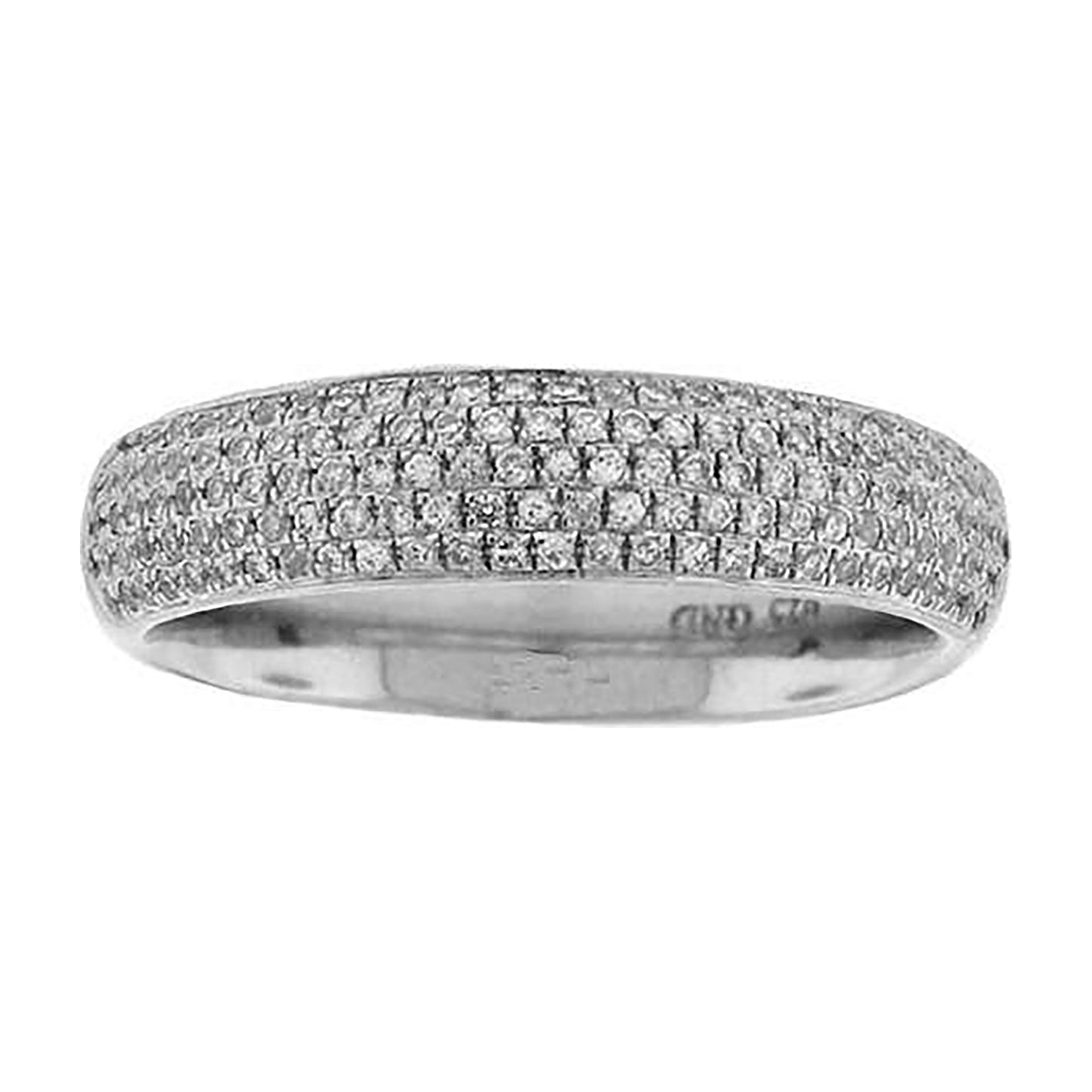 Sterling Silver Women's Cubic-Zirconia Fashion Bridal Anniversary Wedding Engagement Band Ring