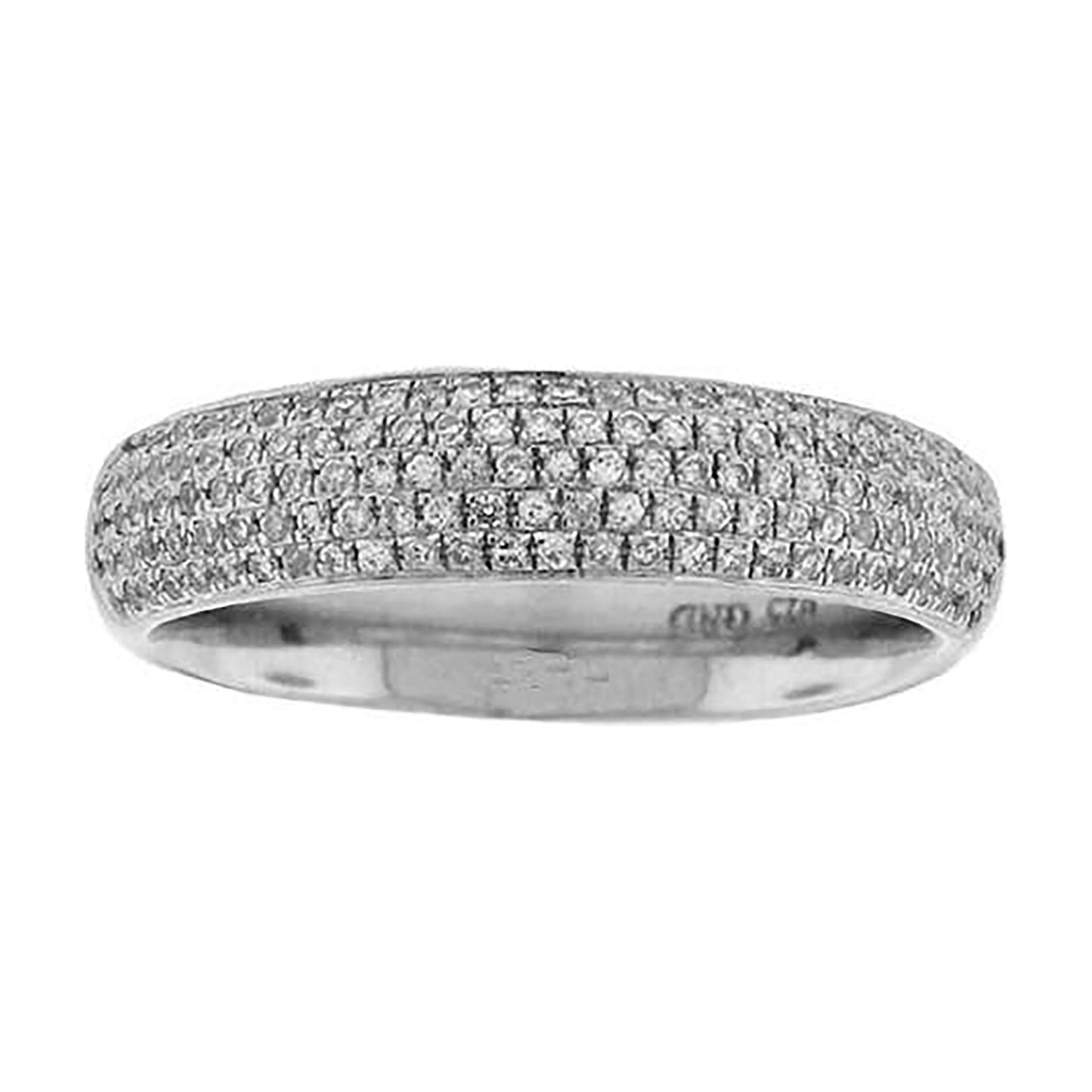 Sterling Silver Women's Cubic-Zirconia Fashion Bridal Anniversary Wedding Engagement Band Ring