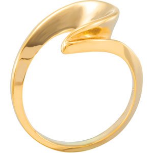 14K Yellow Gold Polished Metal Fashion Remount Size 6
